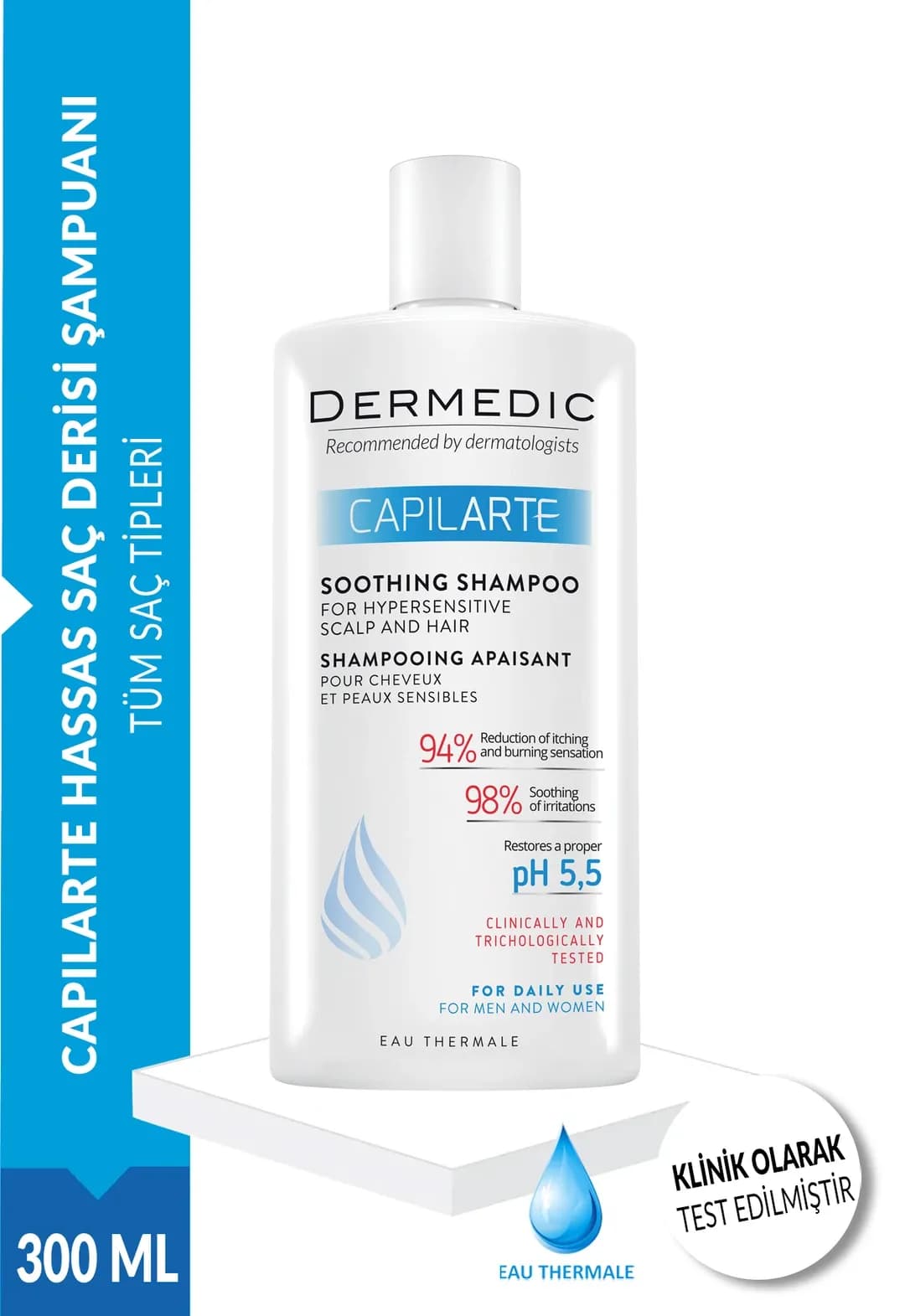 CAPILARTE HASSAS SAÇ DERİSİ ŞAMPUANI 300 ML 