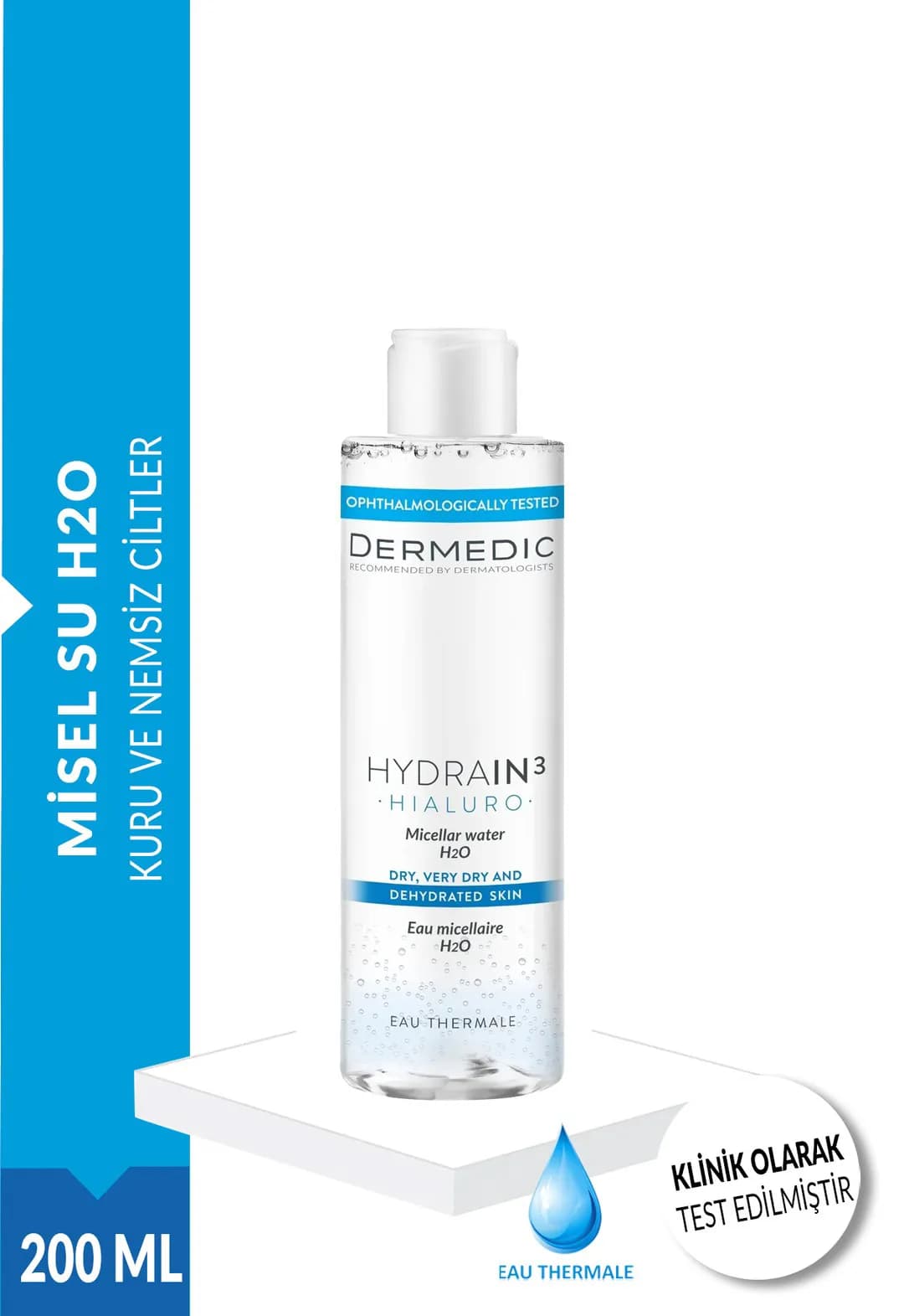 DERMEDİC HYDRAIN3 MİSEL SU H2O 200 ML 