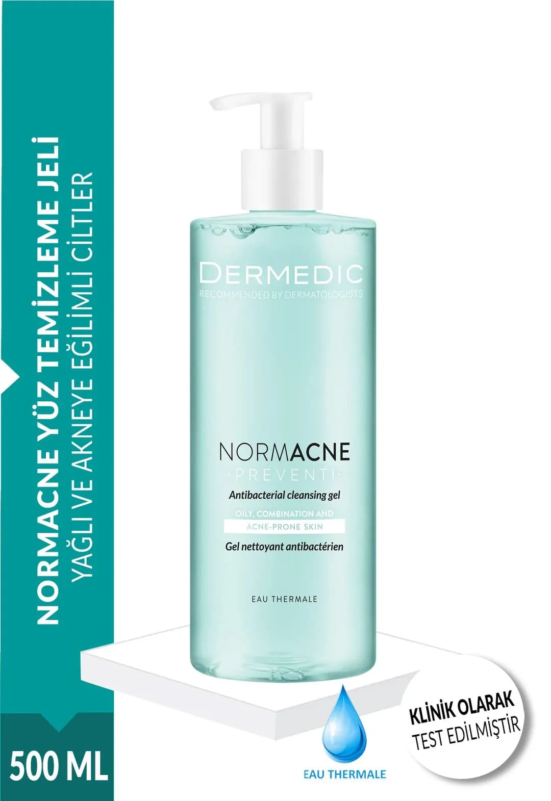 DERMEDİC NORMACNE YÜZ TEMİZLEME JELİ 500 ML 