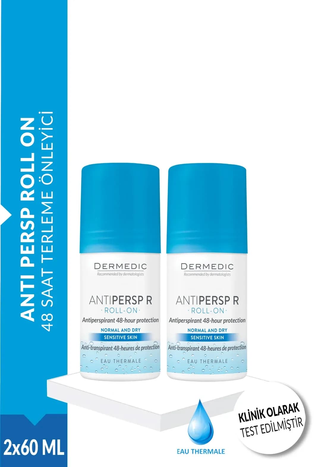 ANTIPERSP ROLL ON (2x60ML)  