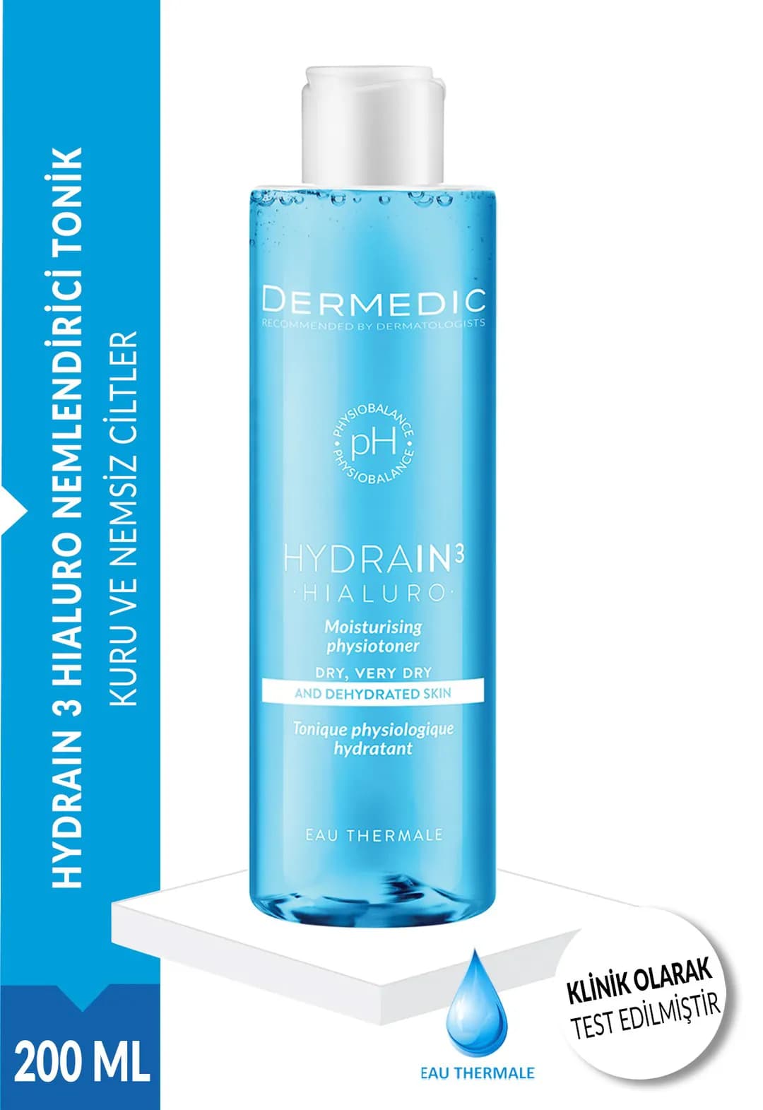 DERMEDİC HYDRAIN3 HIALURO NEMLENDİRİCİ TONİK 200 ML 