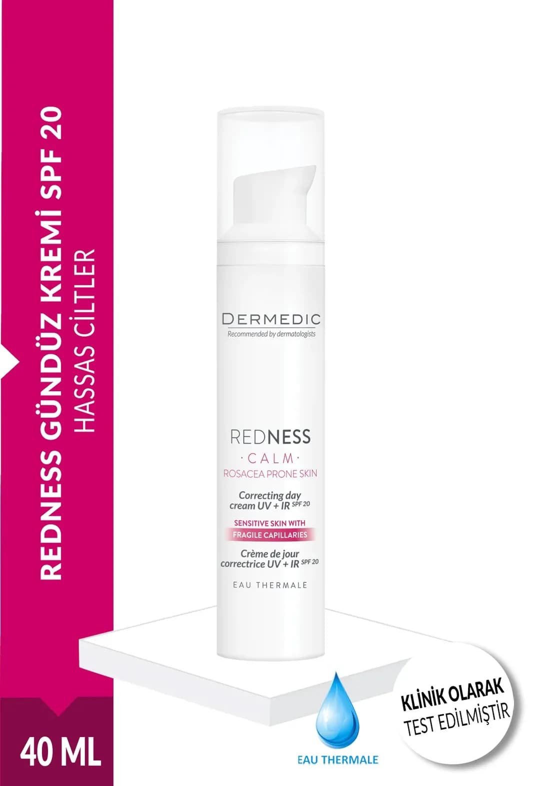 DERMEDİC REDNESS GÜNDÜZ KREMİ SPF 20+ 40 ML